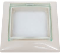 Рамка Legrand IP44 влагозащищённая c крышкой Legrand Valena слоновая кость 695642