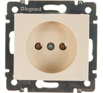 Розетка Legrand без заземления Legrand Valena без шторок 16А 250В винтовые зажимы слоновая кость 774316