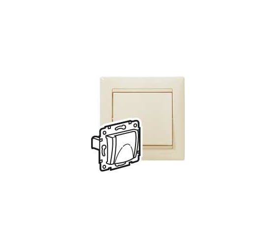Розетка Legrand с заземлением Legrand Valena со шторками с защитной крышкой 16А 250В винтовые зажимы слоновая кость 695614