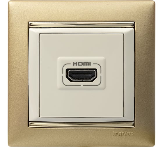 Розетка Legrand HDMI для аудио и видеоустройств Legrand Valena слоновая кость 774185