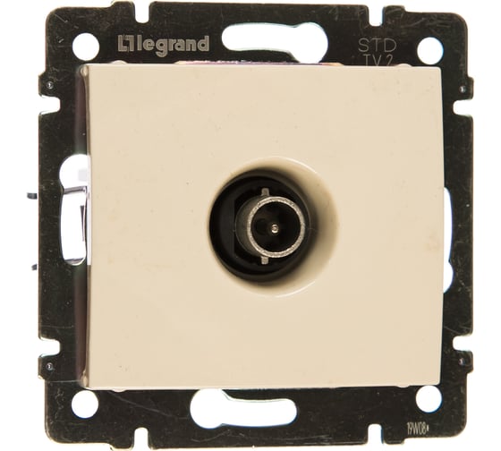 Телевизионная розетка Legrand, Valena оконечная, крем, 10 дБ 774330 695617