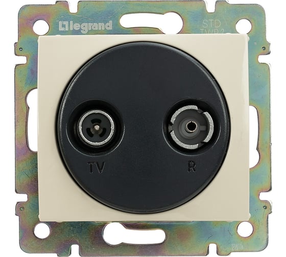 Розетка Legrand TV-FM Legrand Valena оконечная слоновая кость 774333
