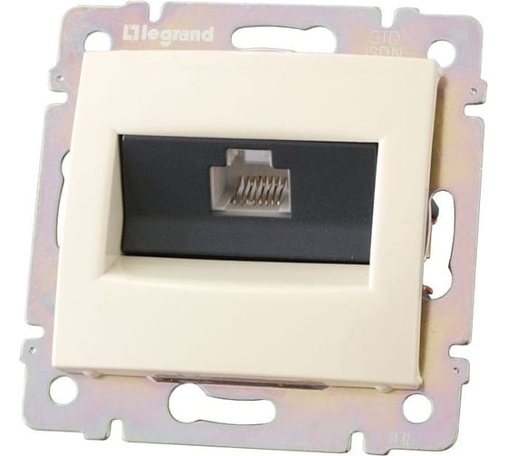 Розетка Legrand телефонная/компьютерная RJ45 ISDN Legrand Valena 8 контактов слоновая кость 774341