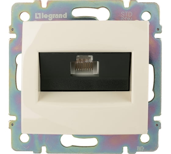 Розетка Legrand телефонная/компьютерная RJ45 ISDN Legrand Valena 8 контактов слоновая кость 774341