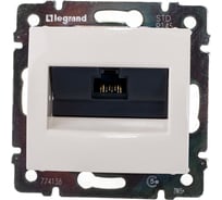 Розетка Legrand компьютерная RJ45 категория 5e UTP Legrand Valena монтаж на винтах слоновая кость 774138