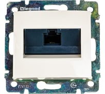 Розетка Legrand компьютерная RJ45 категория 5e UTP Legrand Valena с захватами слоновая кость 774130