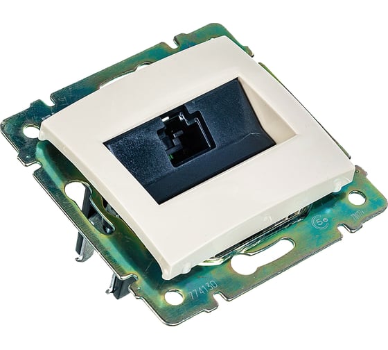 Розетка Legrand компьютерная RJ45 категория 5e UTP Legrand Valena с захватами слоновая кость 774130