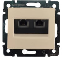 Розетка Legrand телефонная двойная RJ11 Legrand Valena слоновая кость 774339