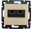 Розетка Legrand телефонная двойная RJ11 Legrand Valena слоновая кость 774339 1