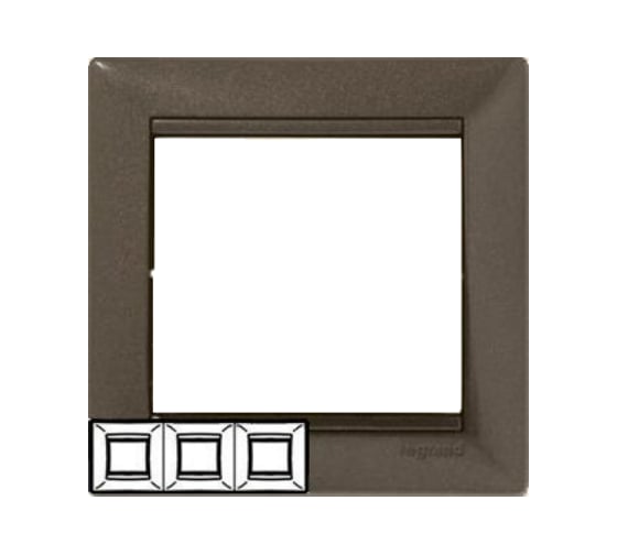 Трехместная горизонтальная рамка, модерн Legrand Valena 770003 1