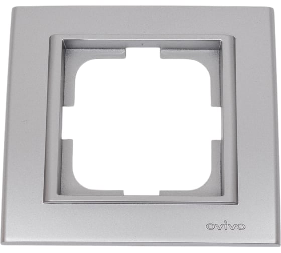 1-местная рамка OVIVO MINA, серебро, 401-100000-096