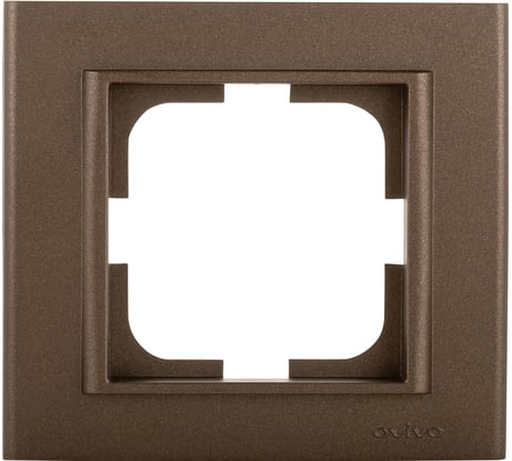 1-местная рамка OVIVO MINA, мокка, 401-190000-096