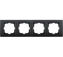 4-местная рамка OVIVO MINA, черный металлик, 401-170000-228
