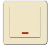 Одноклавишный выключатель с подсветкой и с рамкой, слоновая кость WESSEN 59 Systeme Electric VS116-153-28