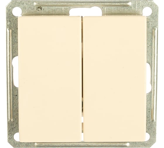 Двухклавишный выключатель, бежевый WESSEN 59 Systeme Electric VS516-252-2-86 1