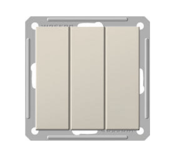 Трехклавишный выключатель, бежевый WESSEN 59 Schneider ELectric VS0516-351-2-86