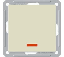 Проходной переключатель Systeme Electric WESSEN 59 бежевый одноклавишный с подсветкой VS616-157-2-86