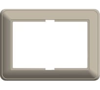 Рамка для двойной розетки с заземлением, бежевая WESSEN 59 Schneider ELectric KD-RS255-28