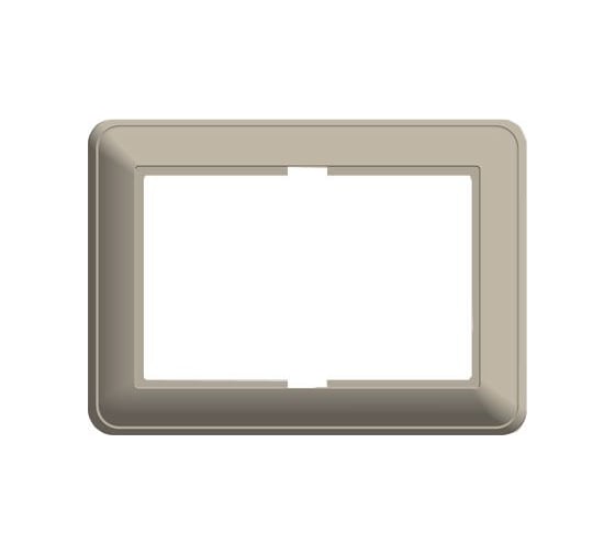 Рамка для двойной розетки с заземлением, бежевая WESSEN 59 Schneider ELectric KD-RS255-28