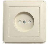 Розетка с рамкой, слоновая кость WESSEN 59 Systeme Electric RS16-151-28
