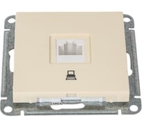 Компьютерная розетка, бежевая RJ45 кат 5e WESSEN 59 Systeme Electric RSI-152K5E-2-86