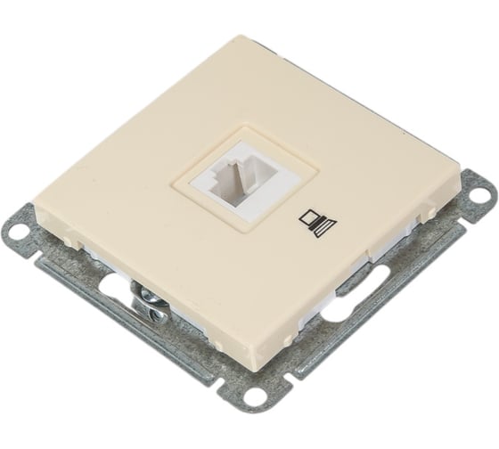 Компьютерная розетка, бежевая RJ45 кат 5e WESSEN 59 Systeme Electric RSI-152K5E-2-86