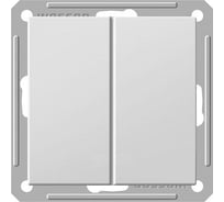 Проходной переключатель Schneider ELectric WESSEN 59 белый двухклавишный VS616-256-1-86