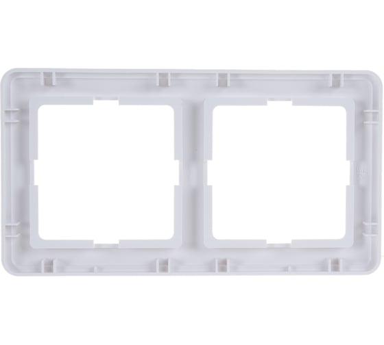 Двухместная рамка, белая Systeme Electric СП W59 KD-2-18