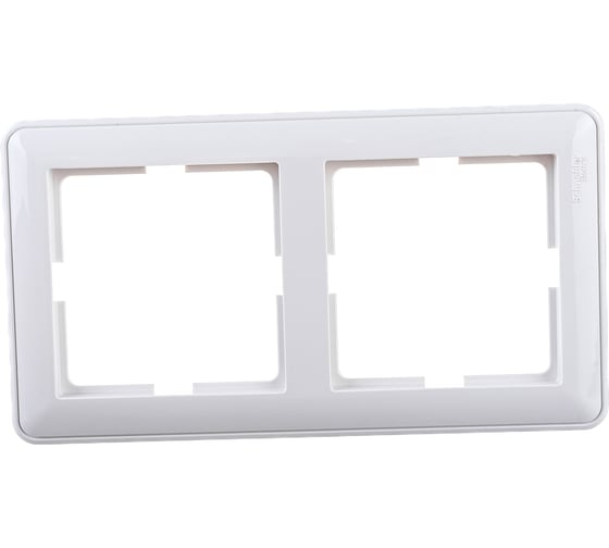 Двухместная рамка, белая Systeme Electric СП W59 KD-2-18