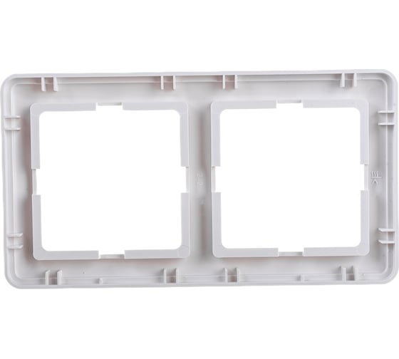 Двухместная рамка, белая Systeme Electric СП W59 KD-2-18