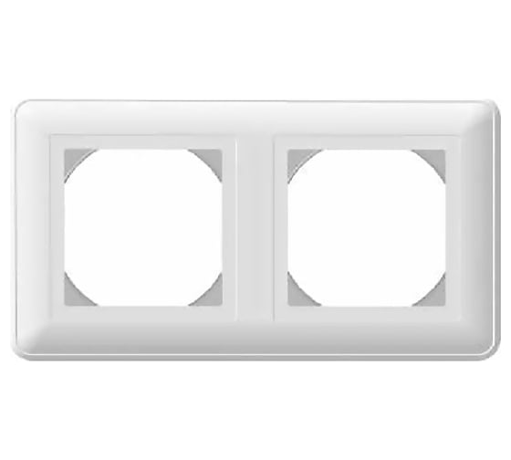 Двухместная рамка, белая IP44 WESSEN 59 Schneider ELectric KD-2B-18 1