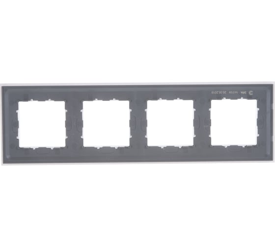 Четырехместная рамка, белая Systeme Electric СП W59 SchEКД-4-18 KD-4-18