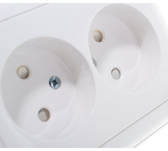 Двойная розетка с рамкой, белая Systeme Electric СП W59 RS16-254-18