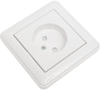 Розетка с рамкой, белая Systeme Electric СП W59 SchE RS16-151-18