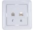 Розетка компьютерная телефонная Systeme Electric RJ11+RJ45 СП W59 RSI-251TK5E-18 белая 1