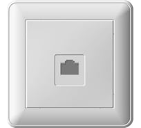Компьютерная розетка с рамкой, белая RJ45 5e категории WESSEN 59 Systeme Electric RSI-152K5E-18