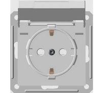Розетка с заземлением, крышкой и защитными шторками, белая IP44 WESSEN 59 Schneider ELectric RS16-152B-1-86