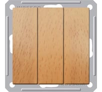 Трехклавишный выключатель, бук WESSEN 59 Schneider ELectric VS0516-351-8-86
