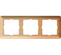 Трехместная рамка, бук WESSEN 59 Schneider ELectric KD-3-88