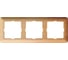 Трехместная рамка, бук WESSEN 59 Schneider ELectric KD-3-88 1