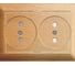 Двойная розетка с рамкой, бук WESSEN 59 Schneider ELectric RS16-254-88 1