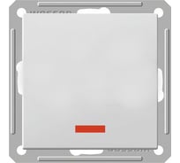 Одноклавишный выключатель с подсветкой, матовый хром WESSEN 59 Schneider ELectric VS116-153-5-86