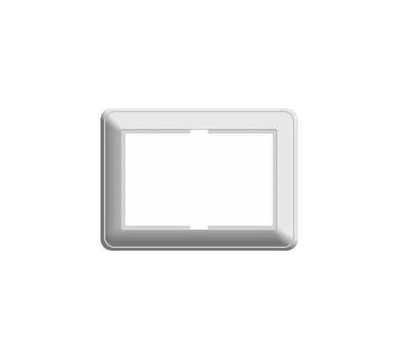 Рамка для двойной розетки, матовый хром WESSEN 59 Schneider ELectric KD-RS254-58