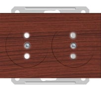 Двойная розетка, мореный дуб WESSEN 59 Schneider ELectric RS16-254-9-86