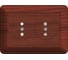 Двойная розетка с рамкой, мореный дуб WESSEN 59 Schneider ELectric RS16-254-98 1