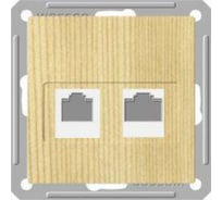 Двойная телефонная розетка, сосна RJ11 WESSEN 59 Schneider ELectric RSI-251TT-7-86