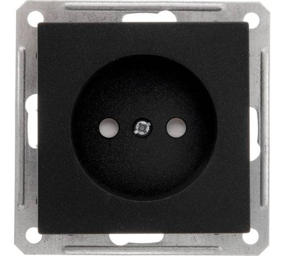 Розетка, черный бархат WESSEN 59 Systeme Electric RS16-151-6-86