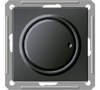Поворотно-нажимной светорегулятор, черный бархат WESSEN 59 Schneider ELectric SR-5S2-6-86