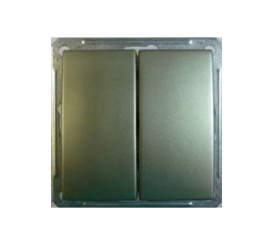 Двухклавишный выключатель, шампань WESSEN 59 Systeme Electric VS516-252-4-86