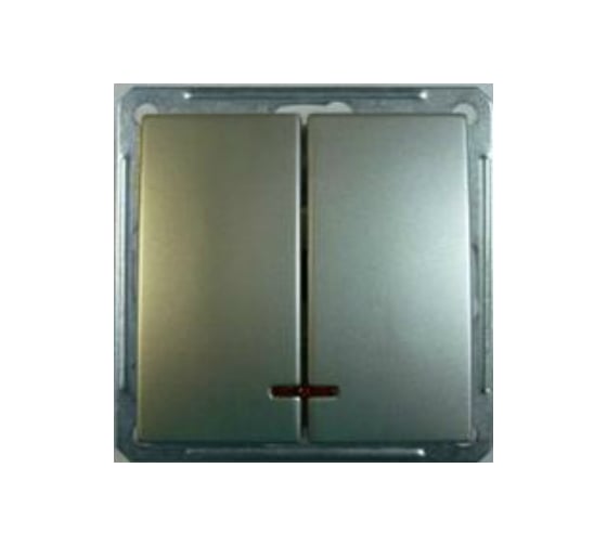 Двухклавишный выключатель с подсветкой, шампань WESSEN 59 Schneider ELectric VS516-251-4-86